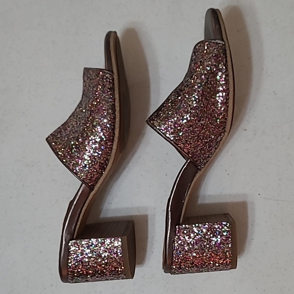 Gentle Souls by Kenneth Cole Glittered heeled sandals size 8 - Picture 4 of 13